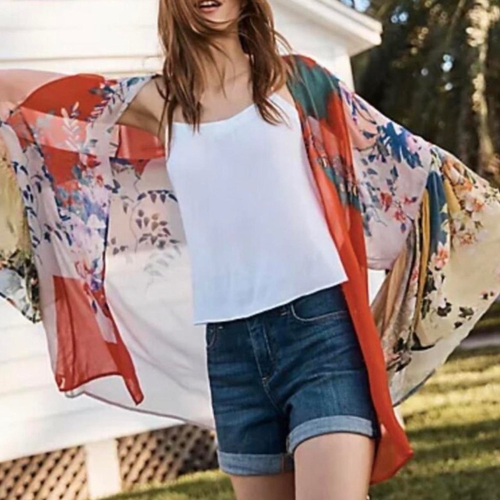 Anthropologie Pilcro and the Letterpress Script Jean Shorts Size 27